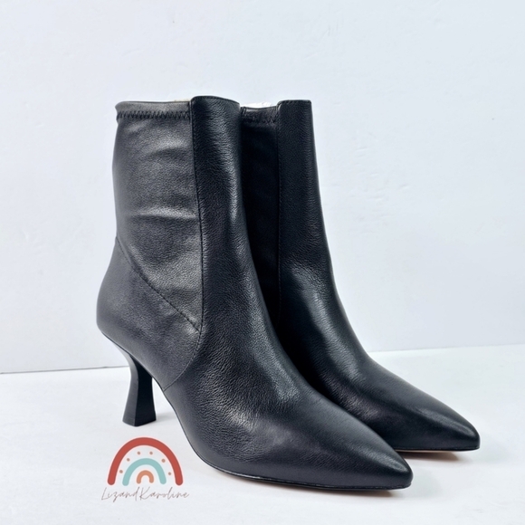 New! Madewell The Justine Ankle Boot in Black Leather - Picture 3 of 16